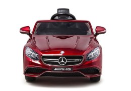 LEAN CARS Auto na Akumulator Mercedes S63 Czerwony Lakier