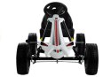 LEAN CARS Gokart Biało-Czarny Monster Na Pedały Pompowane Koła