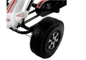 LEAN CARS Gokart Biało-Czarny Monster Na Pedały Pompowane Koła
