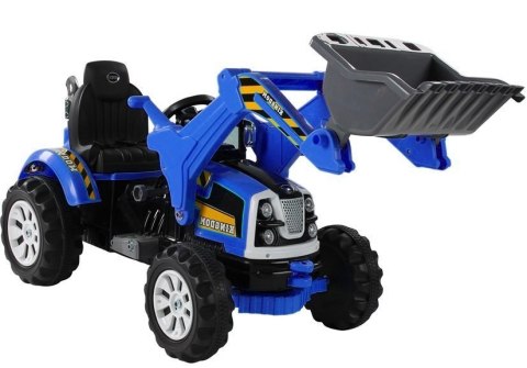 LEAN CARS Traktor na akumulator z Łyżką Koparka Niebieski LEAN CARS Traktor na akumulator z Łyżką Koparka Niebieski