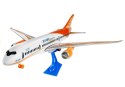 LEAN Toys Samolot Pasażerski Biały Friction Podstawka 65 cm