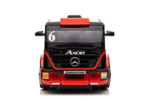 LEAN CARS Auto Na Akumulator Mercedes + Naczepa XMX622B Czerwony LCD LEAN CARS Auto Na Akumulator Mercedes + Naczepa XMX622B Czerwony LCD