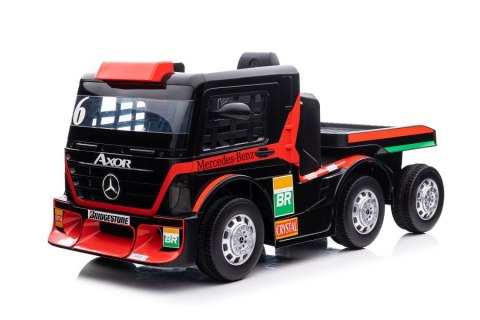 LEAN CARS Auto Na Akumulator Mercedes + Naczepa XMX622B Czerwony LCD LEAN CARS Auto Na Akumulator Mercedes + Naczepa XMX622B Czerwony LCD