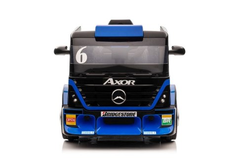 LEAN CARS Auto Na Akumulator Mercedes + Naczepa XMX622B Granatowy LCD LEAN CARS Auto Na Akumulator Mercedes + Naczepa XMX622B Granatowy LCD