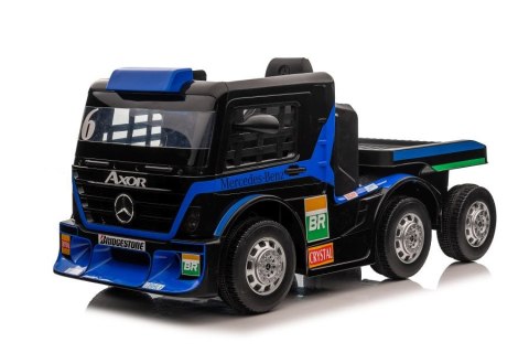 LEAN CARS Auto Na Akumulator Mercedes + Naczepa XMX622B Granatowy LCD LEAN CARS Auto Na Akumulator Mercedes + Naczepa XMX622B Granatowy LCD