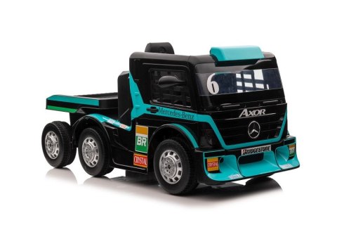 LEAN CARS Auto Na Akumulator Mercedes+ Naczepa XMX622B Niebieski LCD LEAN CARS Auto Na Akumulator Mercedes+ Naczepa XMX622B Niebieski LCD