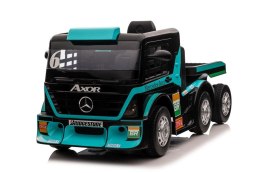 LEAN CARS Auto Na Akumulator Mercedes+ Naczepa XMX622B Niebieski LCD