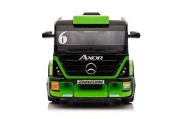 LEAN CARS Auto Na Akumulator Mercedes + Naczepa XMX622B Zielony LCD