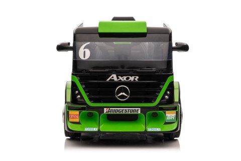 LEAN CARS Auto Na Akumulator Mercedes + Naczepa XMX622B Zielony LCD LEAN CARS Auto Na Akumulator Mercedes + Naczepa XMX622B Zielony LCD