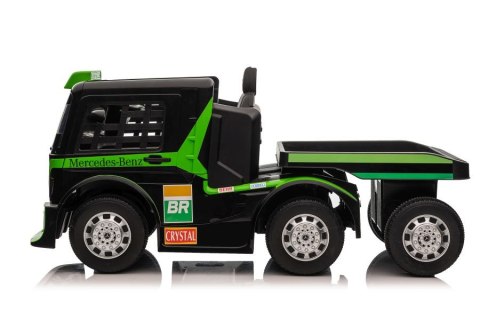 LEAN CARS Auto Na Akumulator Mercedes + Naczepa XMX622B Zielony LCD LEAN CARS Auto Na Akumulator Mercedes + Naczepa XMX622B Zielony LCD