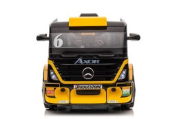 LEAN CARS Auto Na Akumulator Mercedes + Naczepa XMX622B Zółty LCD