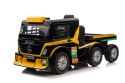 LEAN CARS Auto Na Akumulator Mercedes + Naczepa XMX622B Zółty LCD