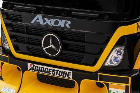 LEAN CARS Auto Na Akumulator Mercedes + Naczepa XMX622B Zółty LCD LEAN CARS Auto Na Akumulator Mercedes + Naczepa XMX622B Zółty LCD