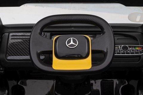 LEAN CARS Auto Na Akumulator Mercedes + Naczepa XMX622B Zółty LCD LEAN CARS Auto Na Akumulator Mercedes + Naczepa XMX622B Zółty LCD