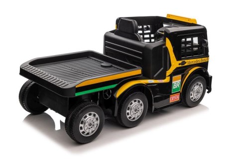LEAN CARS Auto Na Akumulator Mercedes + Naczepa XMX622B Zółty LCD LEAN CARS Auto Na Akumulator Mercedes + Naczepa XMX622B Zółty LCD