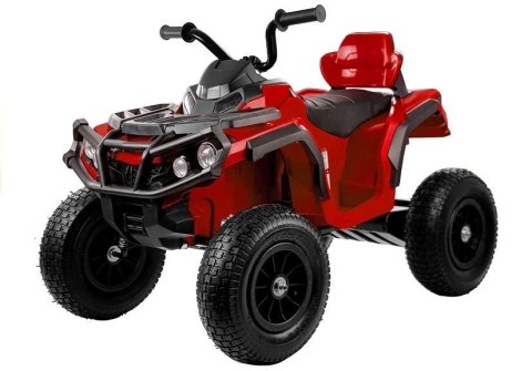 LEAN CARS Quad na Akumulator BDM0906 Pompowane Koła Czerwony LEAN CARS Quad na Akumulator BDM0906 Pompowane Koła Czerwony