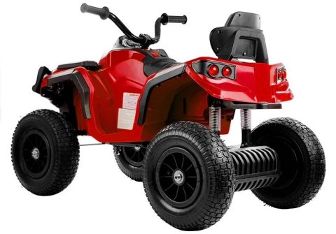 LEAN CARS Quad na Akumulator BDM0906 Pompowane Koła Czerwony LEAN CARS Quad na Akumulator BDM0906 Pompowane Koła Czerwony