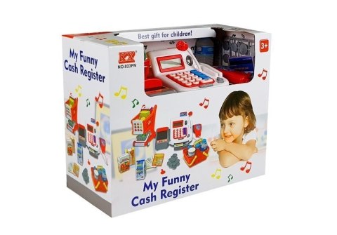 LEAN Toys Zestaw sklepowy kasa wózek LEAN Toys Zestaw sklepowy kasa wózek