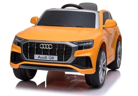 LEAN CARS Auto na Akumulator Audi Q8 JJ2066 Żółty Lakierowany LEAN CARS Auto na Akumulator Audi Q8 JJ2066 Żółty Lakierowany