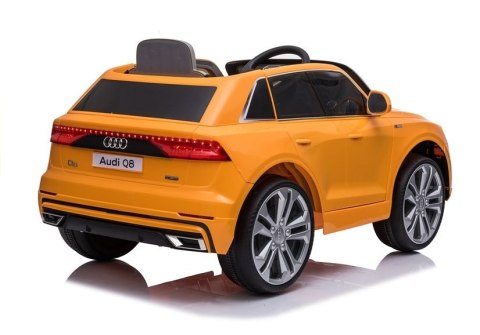 LEAN CARS Auto na Akumulator Audi Q8 JJ2066 Żółty Lakierowany LEAN CARS Auto na Akumulator Audi Q8 JJ2066 Żółty Lakierowany