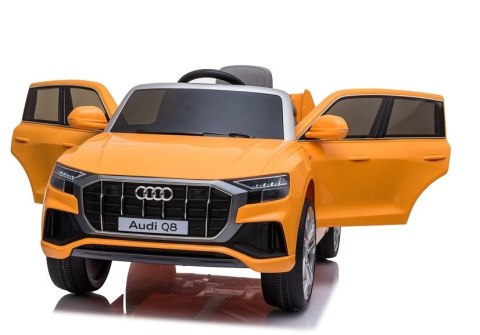 LEAN CARS Auto na Akumulator Audi Q8 JJ2066 Żółty Lakierowany LEAN CARS Auto na Akumulator Audi Q8 JJ2066 Żółty Lakierowany