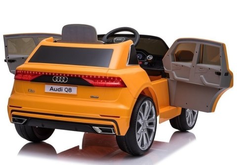 LEAN CARS Auto na Akumulator Audi Q8 JJ2066 Żółty Lakierowany LEAN CARS Auto na Akumulator Audi Q8 JJ2066 Żółty Lakierowany