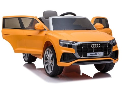 LEAN CARS Auto na Akumulator Audi Q8 JJ2066 Żółty Lakierowany LEAN CARS Auto na Akumulator Audi Q8 JJ2066 Żółty Lakierowany