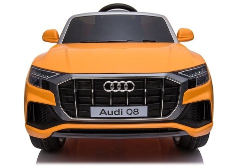 LEAN CARS Auto na Akumulator Audi Q8 JJ2066 Żółty Lakierowany LEAN CARS Auto na Akumulator Audi Q8 JJ2066 Żółty Lakierowany