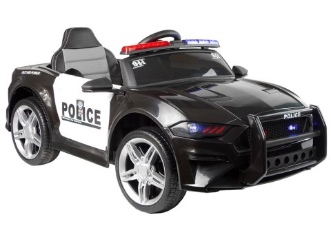LEAN CARS Auto na Akumulator BBH0007 Policja Czarny LEAN CARS Auto na Akumulator BBH0007 Policja Czarny