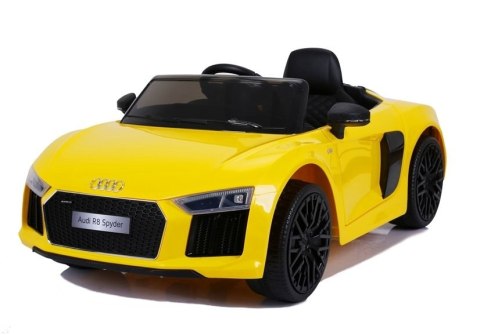 LEAN CARS Pojazd na Akumulator Audi R8 JJ2198 Żółte LEAN CARS Pojazd na Akumulator Audi R8 JJ2198 Żółte