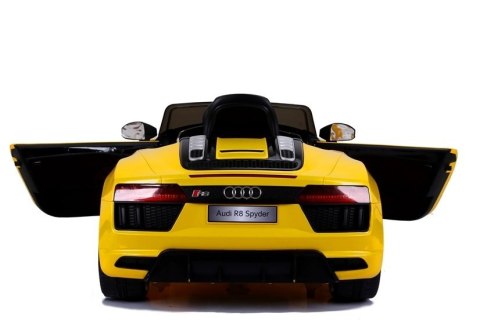LEAN CARS Pojazd na Akumulator Audi R8 JJ2198 Żółte LEAN CARS Pojazd na Akumulator Audi R8 JJ2198 Żółte