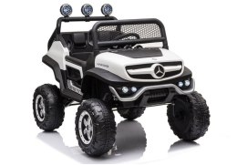 LEAN CARS Pojazd na Akumulator Mercedes Unimog S Biały