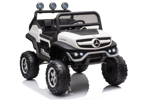 LEAN CARS Pojazd na Akumulator Mercedes Unimog S Biały LEAN CARS Pojazd na Akumulator Mercedes Unimog S Biały