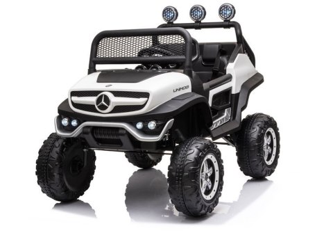 LEAN CARS Pojazd na Akumulator Mercedes Unimog S Biały LEAN CARS Pojazd na Akumulator Mercedes Unimog S Biały