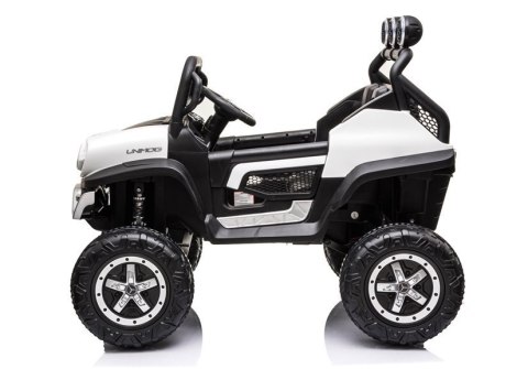 LEAN CARS Pojazd na Akumulator Mercedes Unimog S Biały LEAN CARS Pojazd na Akumulator Mercedes Unimog S Biały