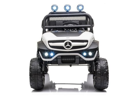 LEAN CARS Pojazd na Akumulator Mercedes Unimog S Biały LEAN CARS Pojazd na Akumulator Mercedes Unimog S Biały