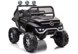 LEAN CARS Pojazd na Akumulator Mercedes Unimog S Czarny Lakier