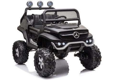 LEAN CARS Pojazd na Akumulator Mercedes Unimog S Czarny LEAN CARS Pojazd na Akumulator Mercedes Unimog S Czarny