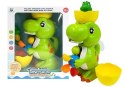 LEAN Toys Kąpielowy Dinozaur Młynek Tryskający Wodą