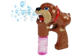 LEAN Toys Pistolet na bańki mydlane Pies Buldog