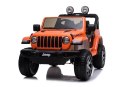 LEAN CARS Auto na Akumulator Jeep Rubicon 4x4 Pomarańczowy