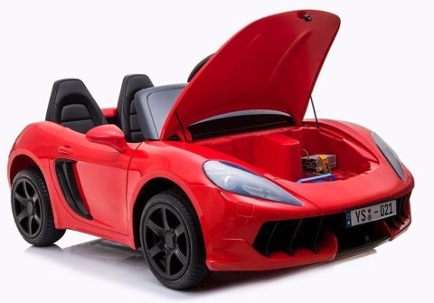 LEAN CARS Auto na akumulator YSA021A Czerwony Lakierowany LEAN CARS Auto na akumulator YSA021A Czerwony Lakierowany