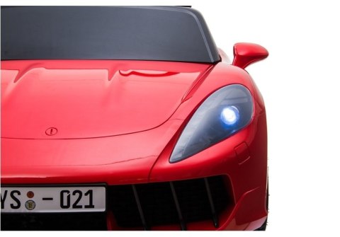 LEAN CARS Auto na akumulator YSA021A Czerwony Lakierowany LEAN CARS Auto na akumulator YSA021A Czerwony Lakierowany