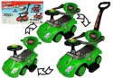 LEAN CARS Jeździk z Pchaczem Mega Car 3w1 Zielony