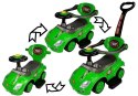 LEAN CARS Jeździk z Pchaczem Mega Car 3w1 Zielony