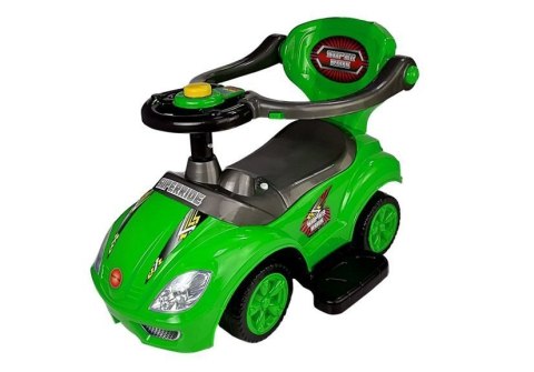 LEAN CARS Jeździk z Pchaczem Mega Car 3w1 Zielony LEAN CARS Jeździk z Pchaczem Mega Car 3w1 Zielony