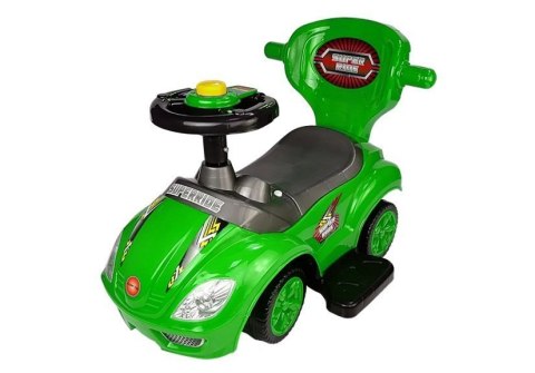 LEAN CARS Jeździk z Pchaczem Mega Car 3w1 Zielony LEAN CARS Jeździk z Pchaczem Mega Car 3w1 Zielony