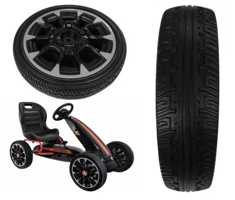 LEAN CARS Koło do pojazdu Gokart Abarth 30 cm x 7 cm LEAN CARS Koło do pojazdu Gokart Abarth 30 cm x 7 cm