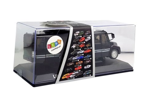 LEAN Toys Autobus Policja Czarny z Napędem Frykcyjnym Na Baterie Dźwięk LEAN Toys Autobus Policja Czarny z Napędem Frykcyjnym Na Baterie Dźwięk