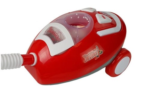 LEAN Toys Duży Odkurzacz na Baterie z Dźwiękiem Rączka Czerwono-Biały LEAN Toys Duży Odkurzacz na Baterie z Dźwiękiem Rączka Czerwono-Biały